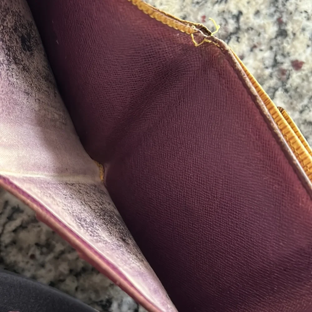 Louis Vuitton Yellow Epi Snap Wallet